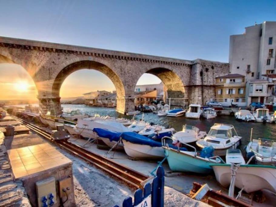 Superbe Logement Au Vallon Des Auffes Marseille Exterior photo